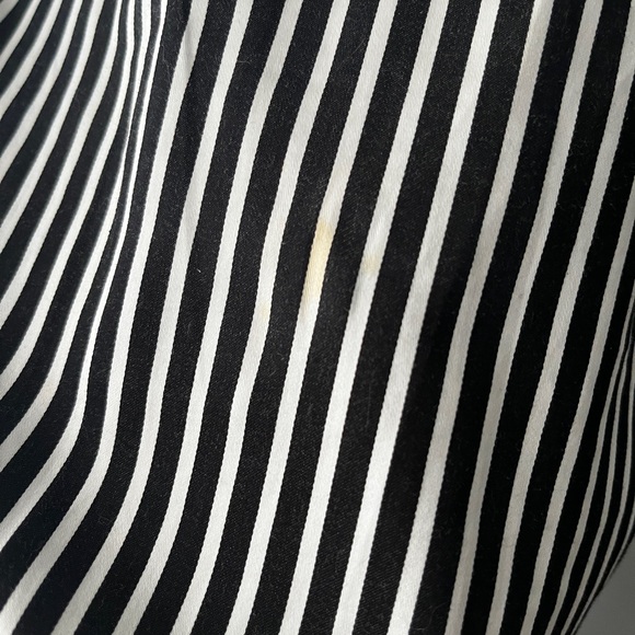 Loft Striped Split Neck Tie Dress - Picture 4 of 5